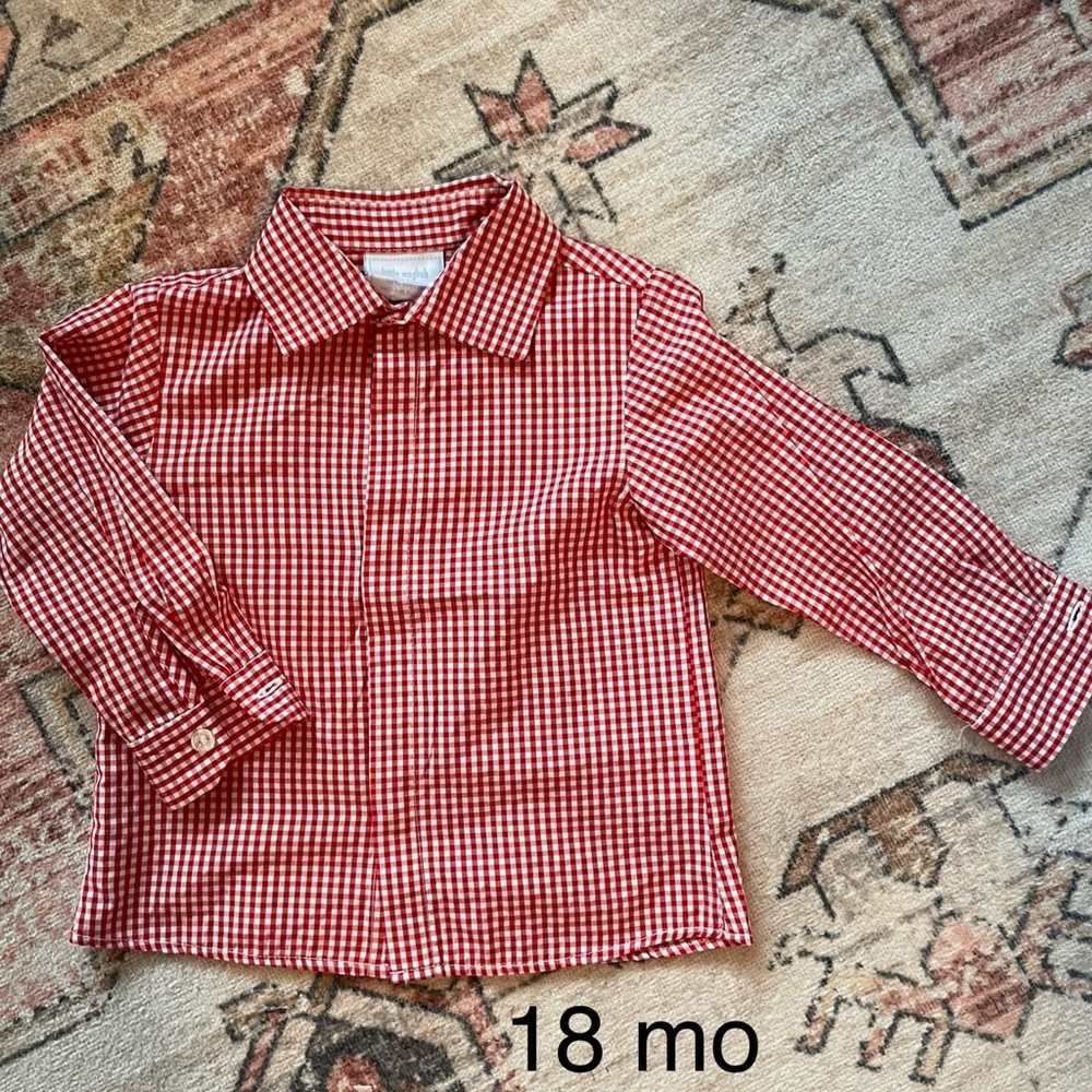 Little English Boys Button Up